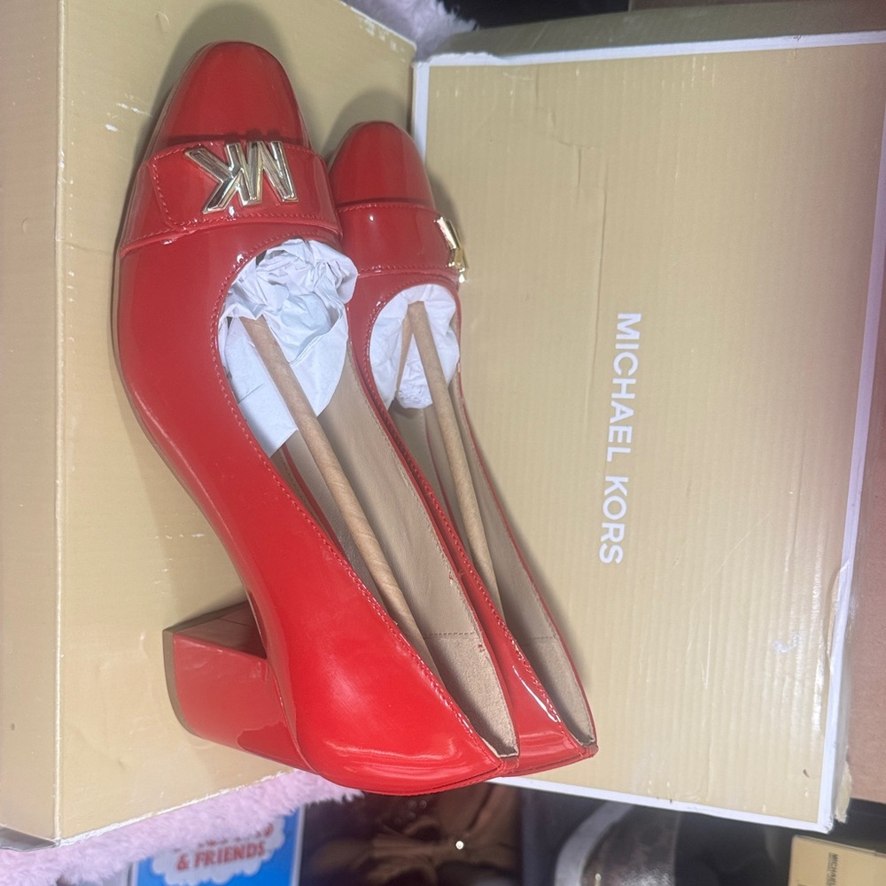 Michael Kors Red Patent Heels